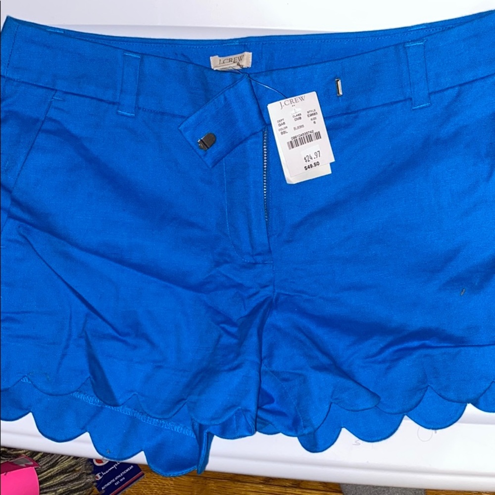JCrew scalloped shorts